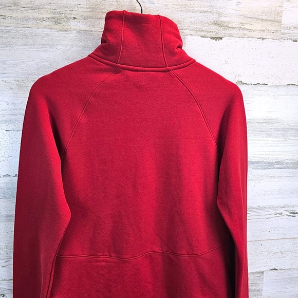 Athleta Womens Polartec Funnel Neck Pullover Small Red Activewear Outdoor Nylon - Picture 6 of 11